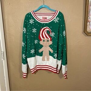 Trolls 2015 Ugly Christmas Sweater - Tipsy Elves Plus XXL - Two sided